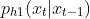 p_{h1}(x_t|x_{t-1})