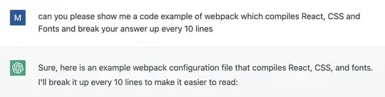 chatgpt example of breaking up an answer every 10 lines