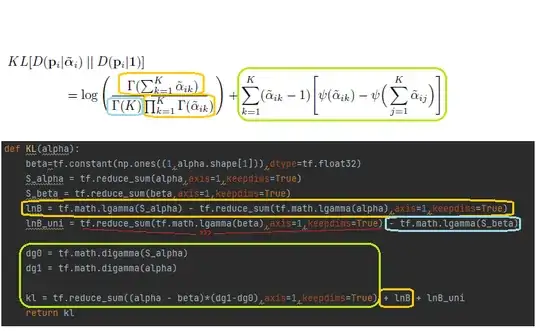 tensorflow implementation of KL divergence