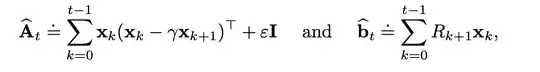 Estimate of A and b