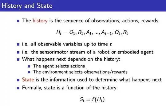 formal definition of agent History and State