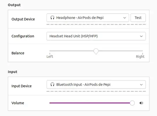 airpods connected in HSP/HFP mode