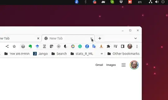 the x does not close the tab