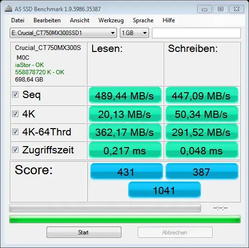 Crucial MX300 725GB