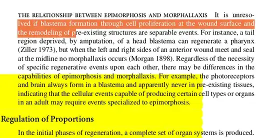 The text selection(orange) and the annotation(yellow)
