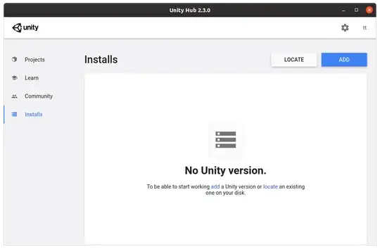 choose a unity version to download