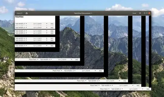 gedit Ubuntu 18.04 glitch