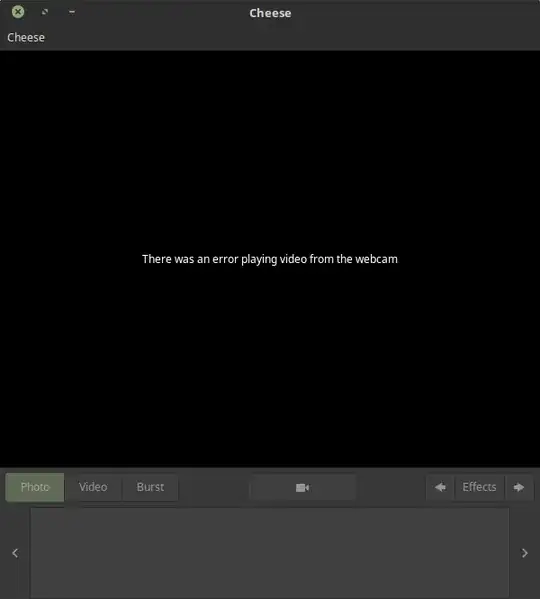 Screenshot showcasing the issue