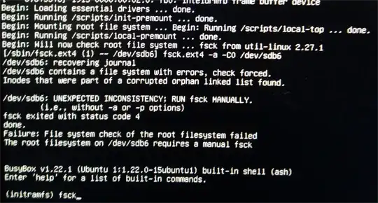 boot screen