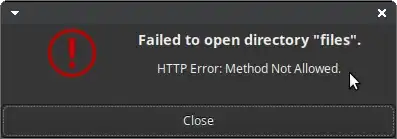 Gigolo error message http error method Not Allowed