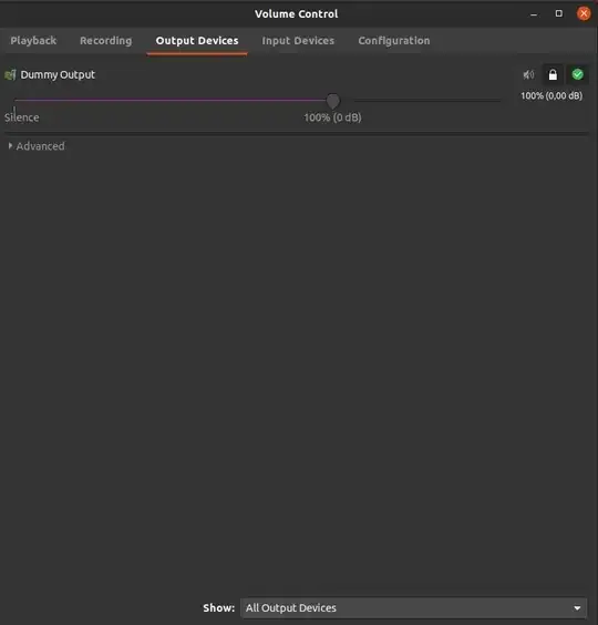 here is PaVuControl screenshot
