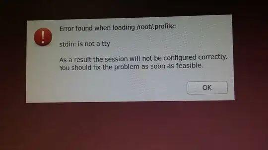 Error message when attempting to login as root