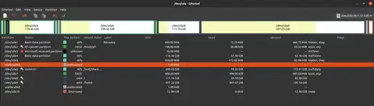 gparted screenshot
