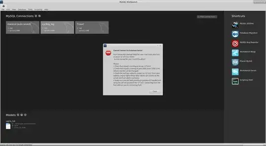 Error popup