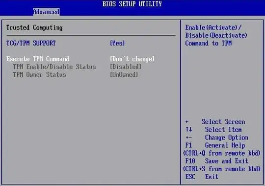 TPM in BIOS