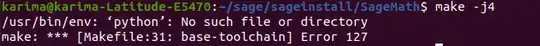 This is the sage root directory where I have put everything