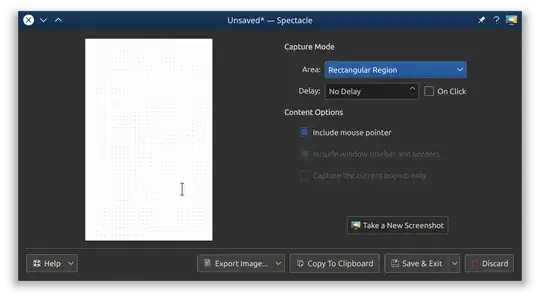 Spectacle captured area in rectangle mode