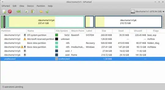 Partition format