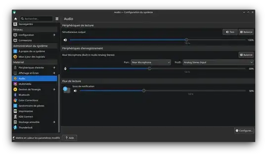 speaker settings screenshot