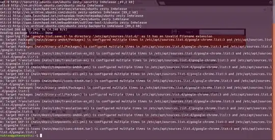 show error
