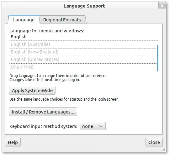 Language Support