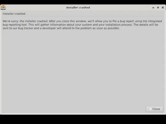 Installer crash