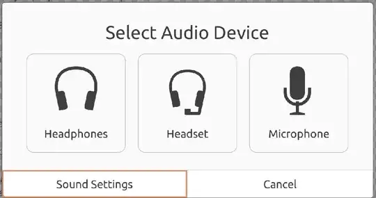 "select audio device"