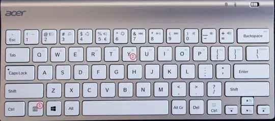 acer icon w700 f6 key combination