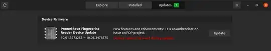 Software center updates