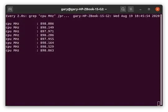 CPU Frequencies