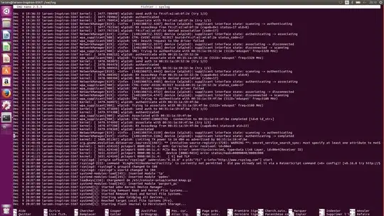 logs just before freeze