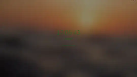 screenshot with green text