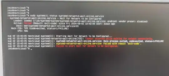 Failed to start Wait for Network to be Configured.