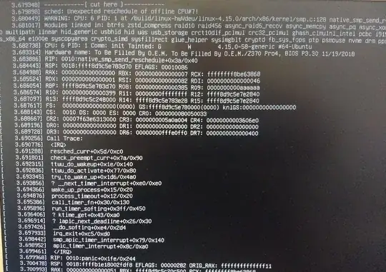 Ubuntu panic: Unexpected reschedule of offline CPU#7