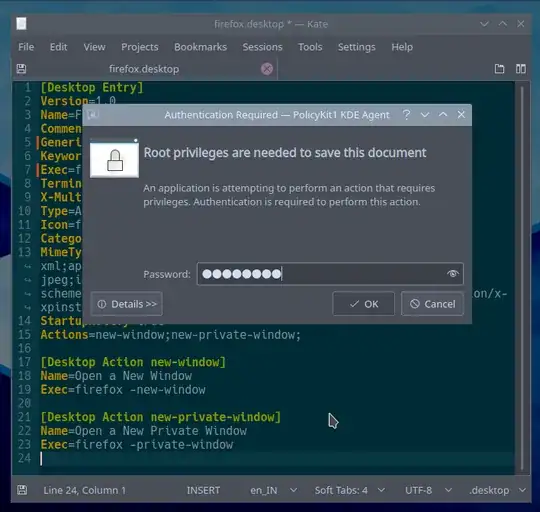 editing system files in Kate