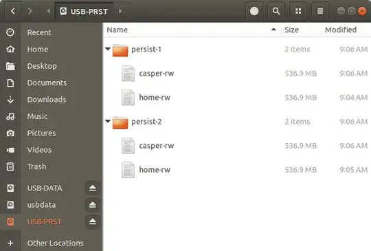 Persistence partition