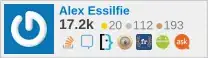 Combined flair from Stack Exchange sites.