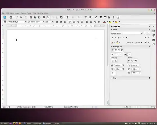 Faenza icons in LibreOffice theme installed