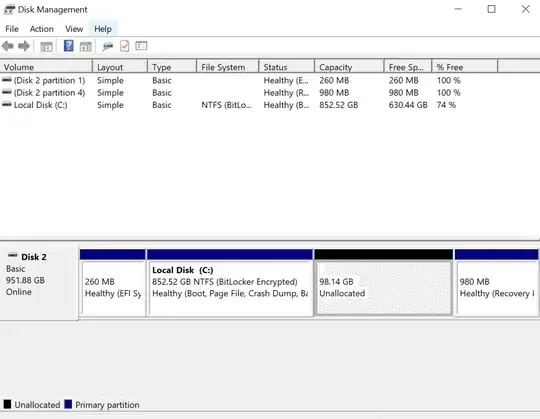 Windows Partition Manager