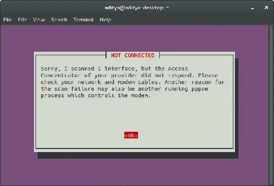 output of sudo pppoeconf