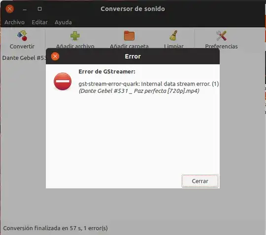 SoundConverter GStreamer error