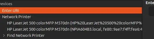 Here are printers that are found when I add a printer