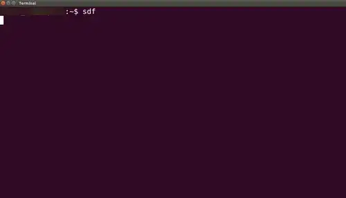 When I enter an invalid command, terminal does nothing.