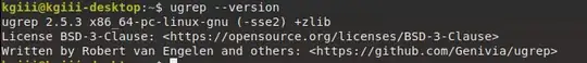 ugrep version