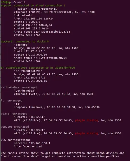 nmcli command