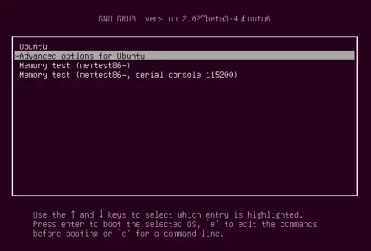 grub menu