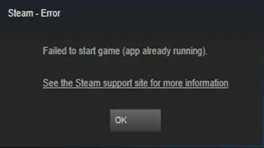 Error that is shown