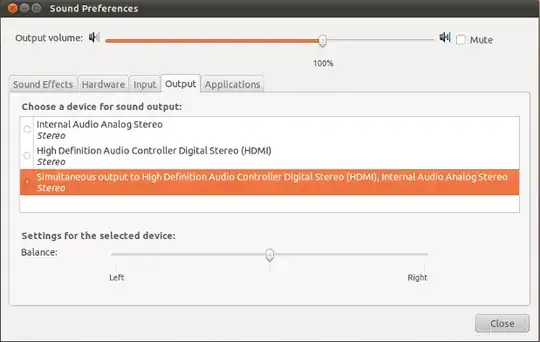 pavucontrol screenshot