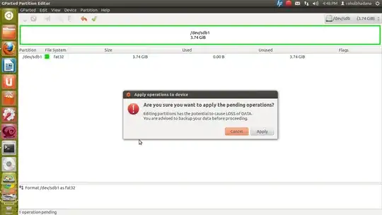 GParted screenshot