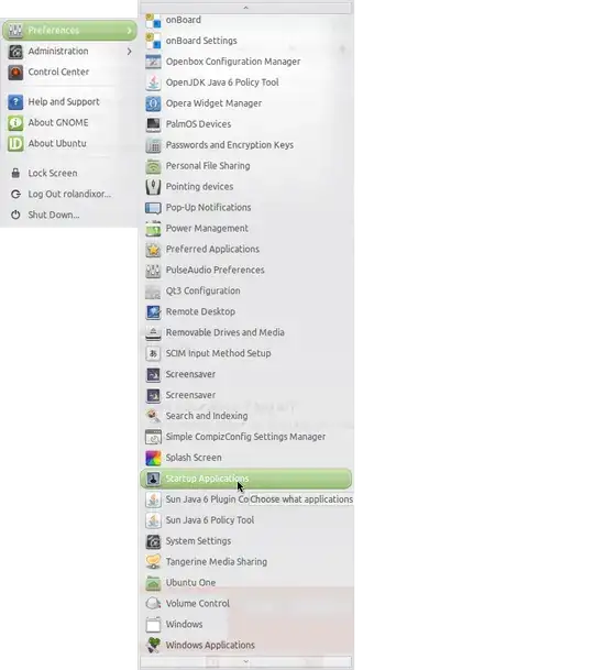 menu screenshot